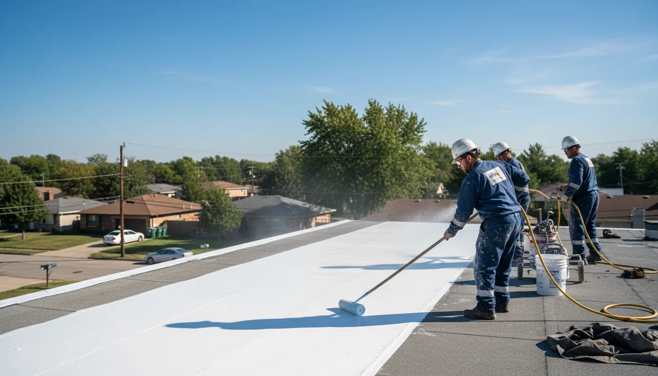 Commercial roof coating in Fort Mckavett, TX near me